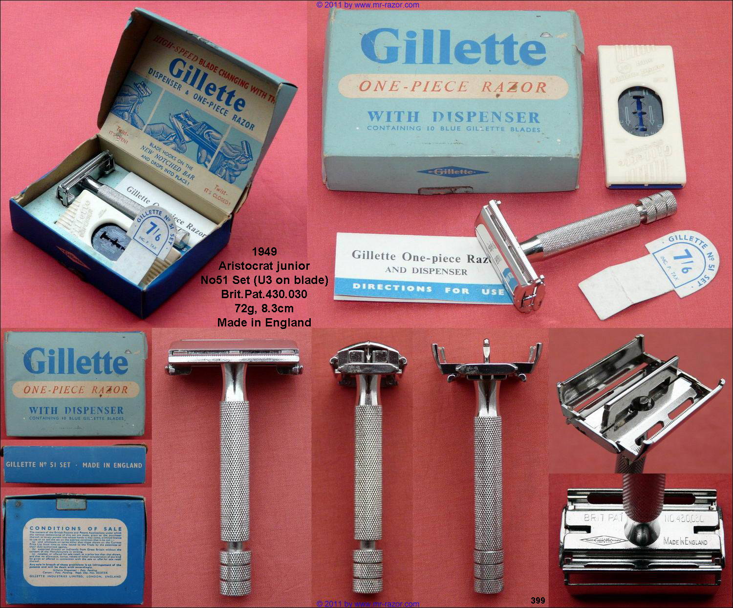 Comprehensive guide to the Gillette Aristocrat Junior razors | The